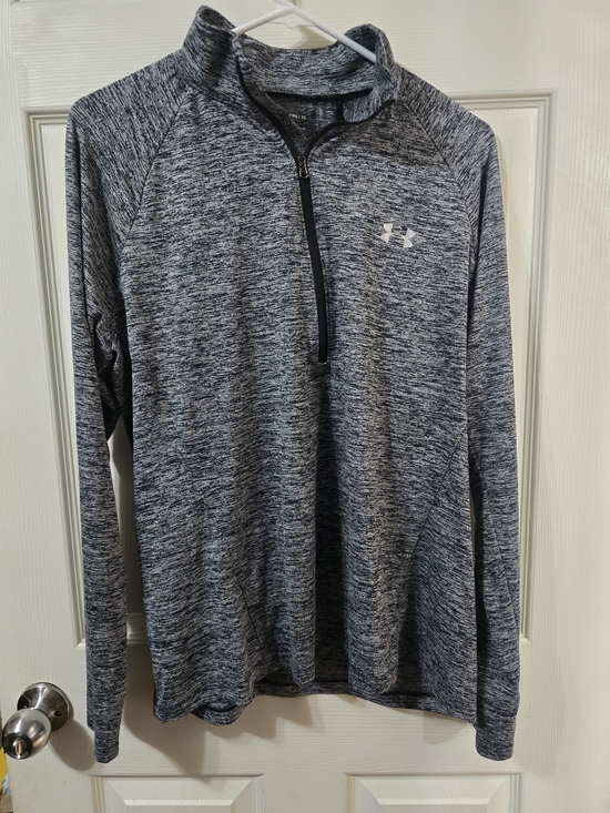 Under Armour Tops - Under Armour Heatgear Grey Quarter-Zip Pullover
